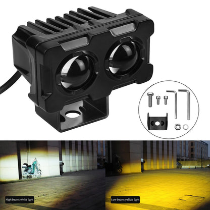 Waterproof 30W LED Motorcycle Spotlight Worklight