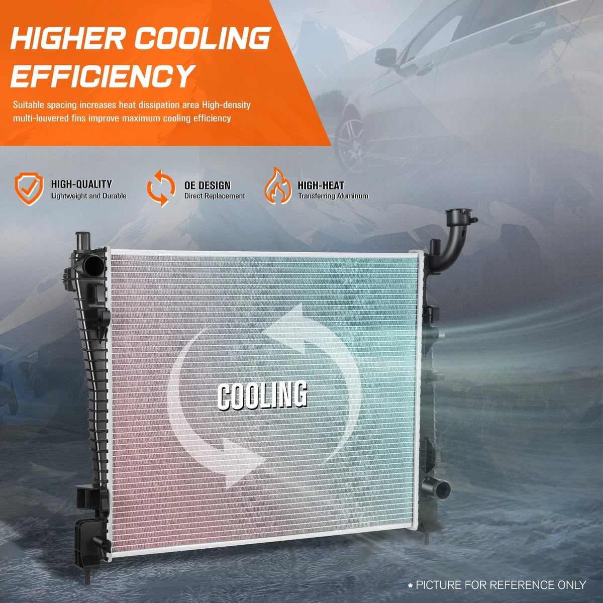 Aluminum Cooling Radiator for Dodge Durango/Jeep Grand Cherokee (2011–2021) DPI-13200