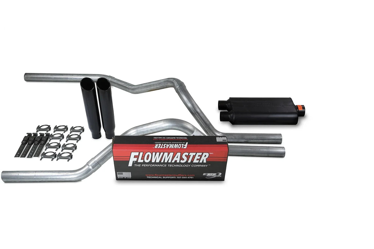 2.5" Dual Exhaust Kit for Ford F-150 (2004–2014) Flowmaster 50 Series Black