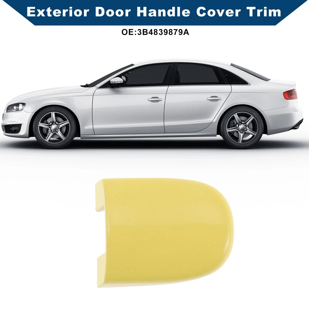 Exterior Door Handle Cover Trim for VW Golf (1999–2006) & Audi TT (1998–2006) Yellow