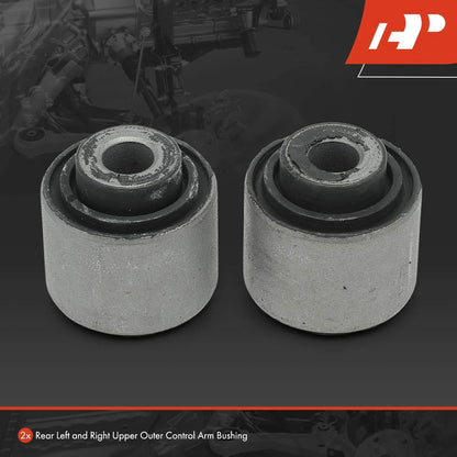 Rear Upper Outer Control Arm Bushings (2X) for Honda Civic CR-V 01-05