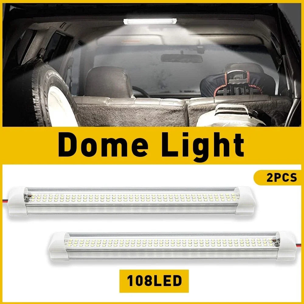 Interior Light Strip 2X 108LEDs for Car, Van, Bus, Caravan (12V)