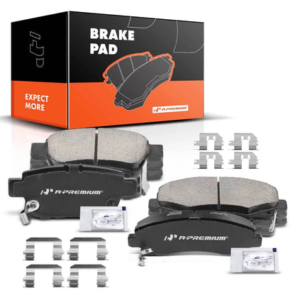Set of 8 Ceramic Brake Pads for Honda Ridgeline (2006–2011) Acura TL