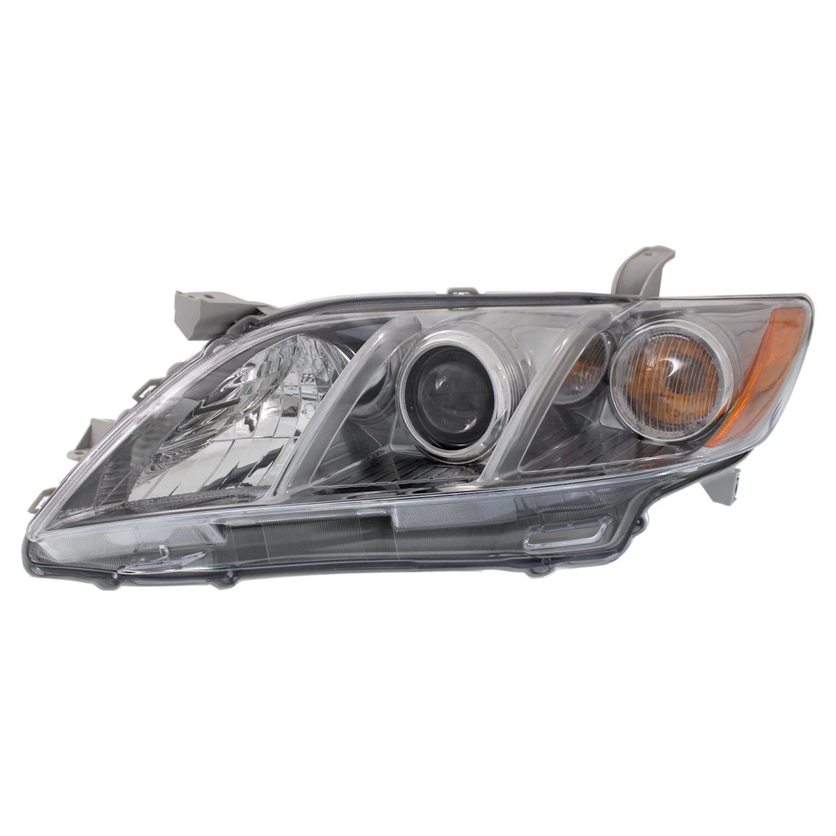 Projector Headlights Pair for Toyota Camry (2007–2009) Crystal Black JDM Amber