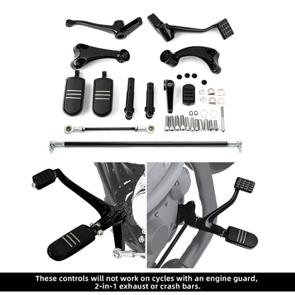 Linkage Levers for Forward Control Pegs - Black for Harley Sportster 2004-2013