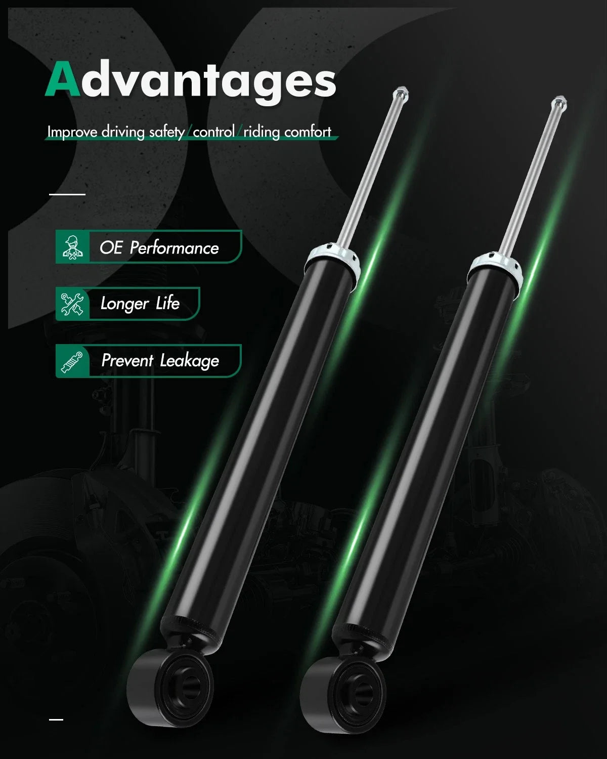 Rear Shock Struts Absorbers for Mazda CX-5 (2014–2018)