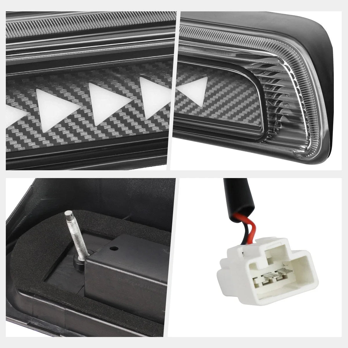 Third Tail Brake Light with Sequential Triangle LEDs for 2007–2017 Tundra