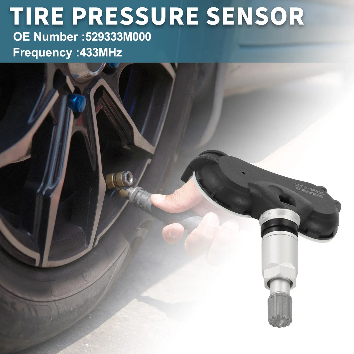 Tire Pressure Sensor for Kia Rio (2012–2017) No.529333M000 433MHz