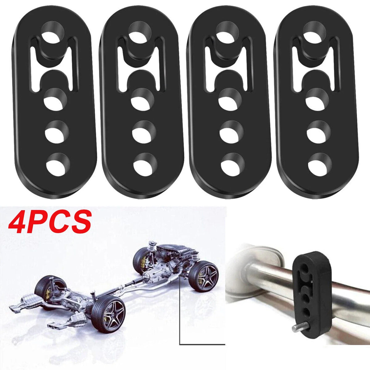 Set of 4 Rubber Exhaust Hanger Insulators