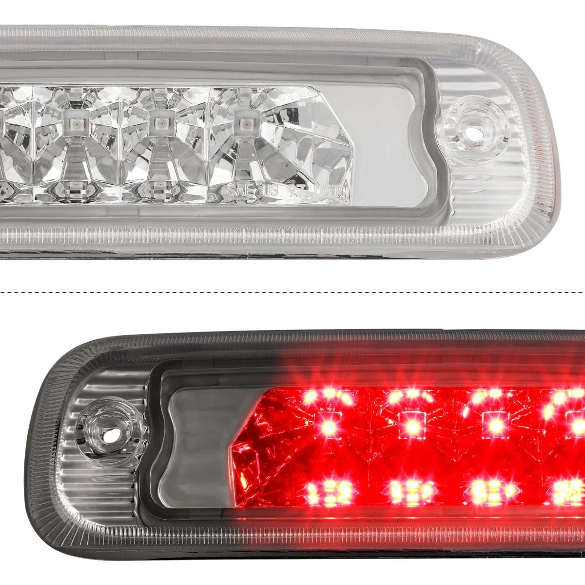 Third Tail Light Assembly LED for Jeep Cherokee (1997–2001) - Chrome