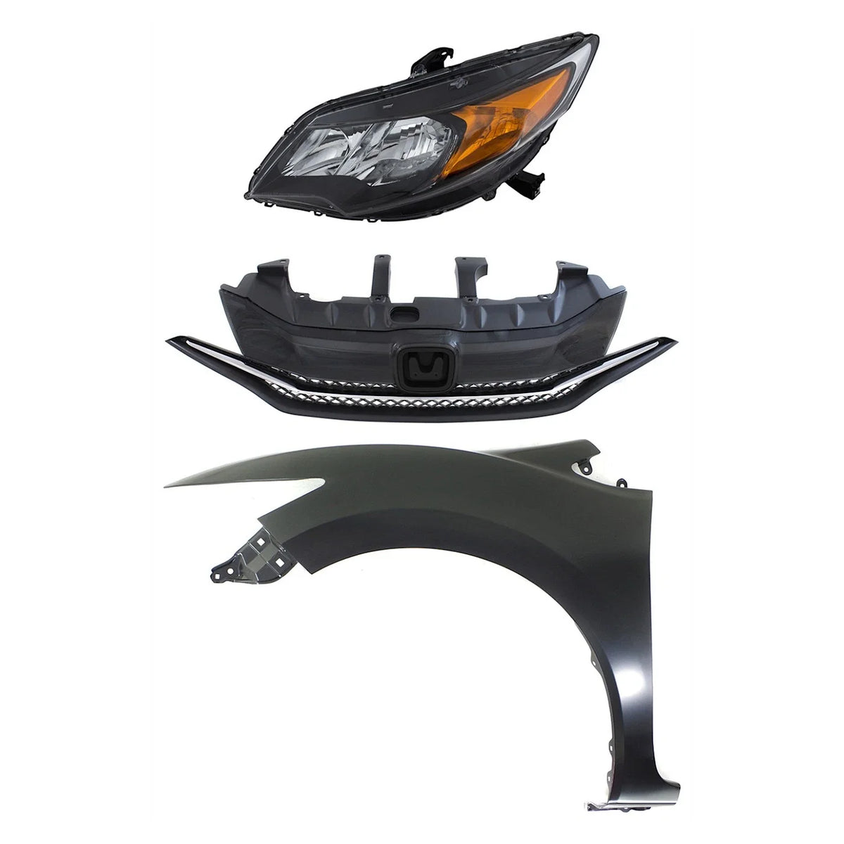 Primed Fender Kit for Honda Civic Coupe 2014-2015
