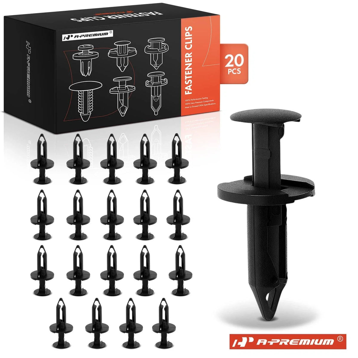 20Pcs 8mm Nylon Fastener Clips for Chevy GMC