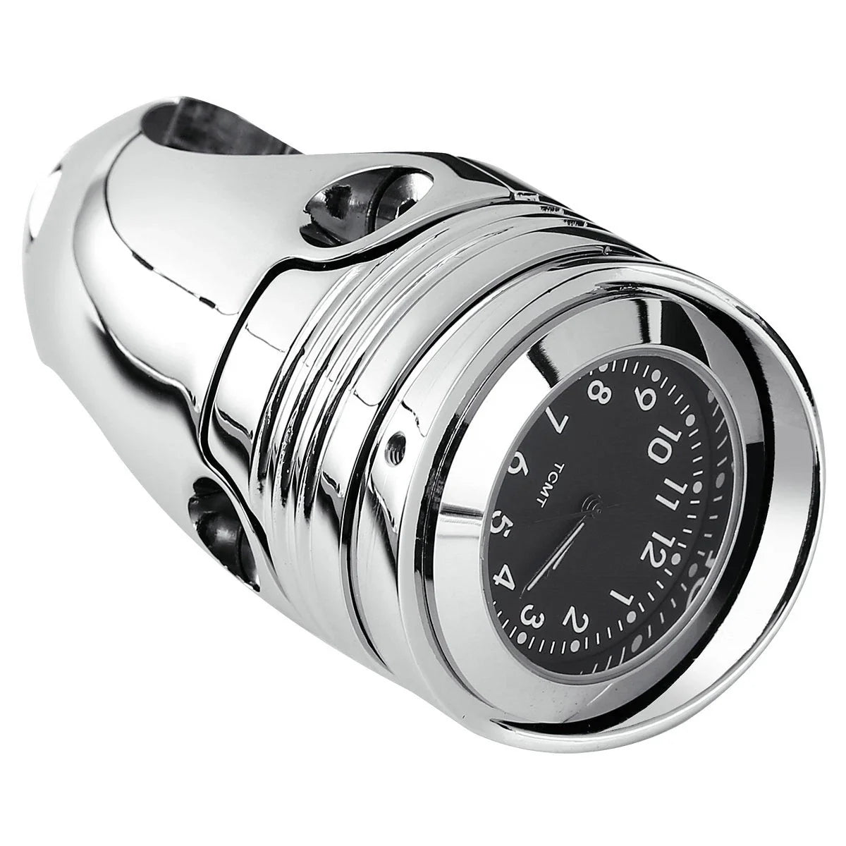 Chrome Clock for Handlebar Mount on Harley Dyna (1991–2023)