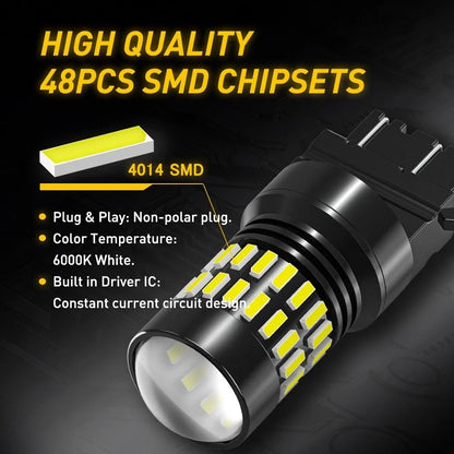 LED Bulbs 7443 7444 7440 for Turn Signal & Brake Light - 2 Pack