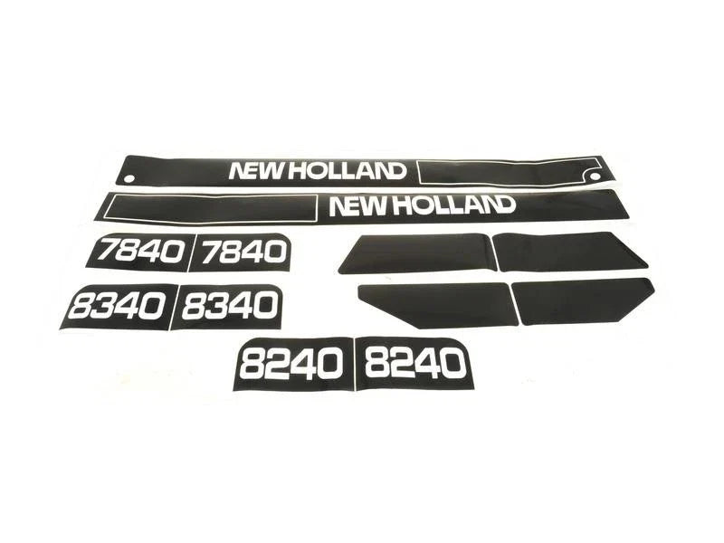 Bonnet Decal Set for New Holland 7840 8240 8340 Tractors