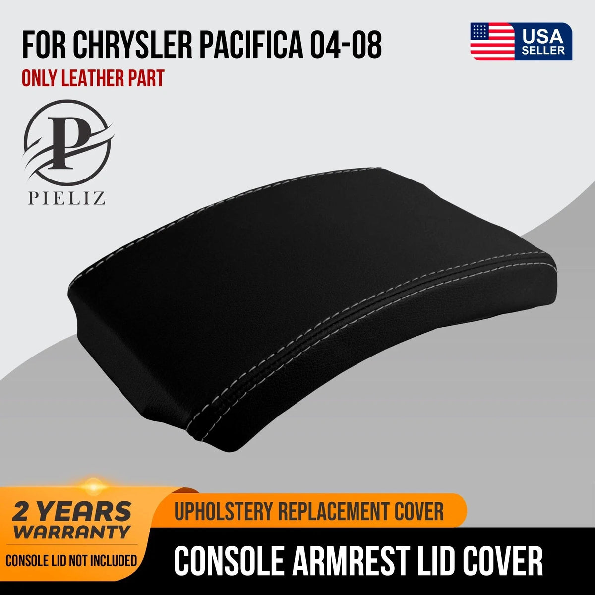 Console Lid Pull Over Cover Leather for Chrysler Pacifica (2004–2008)