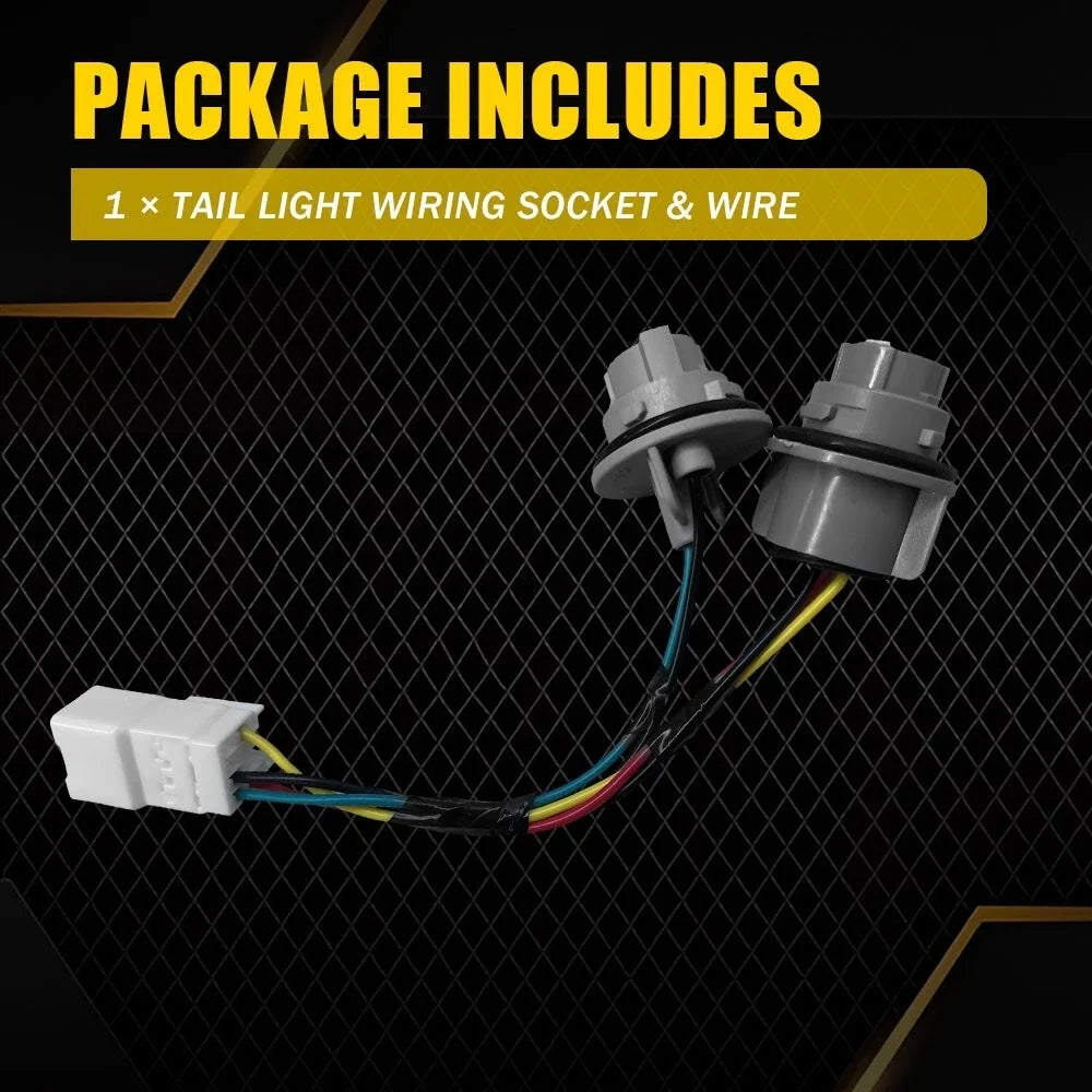 Tail Light Socket & Wiring Harness Set for 2017-2018 Kia Forte