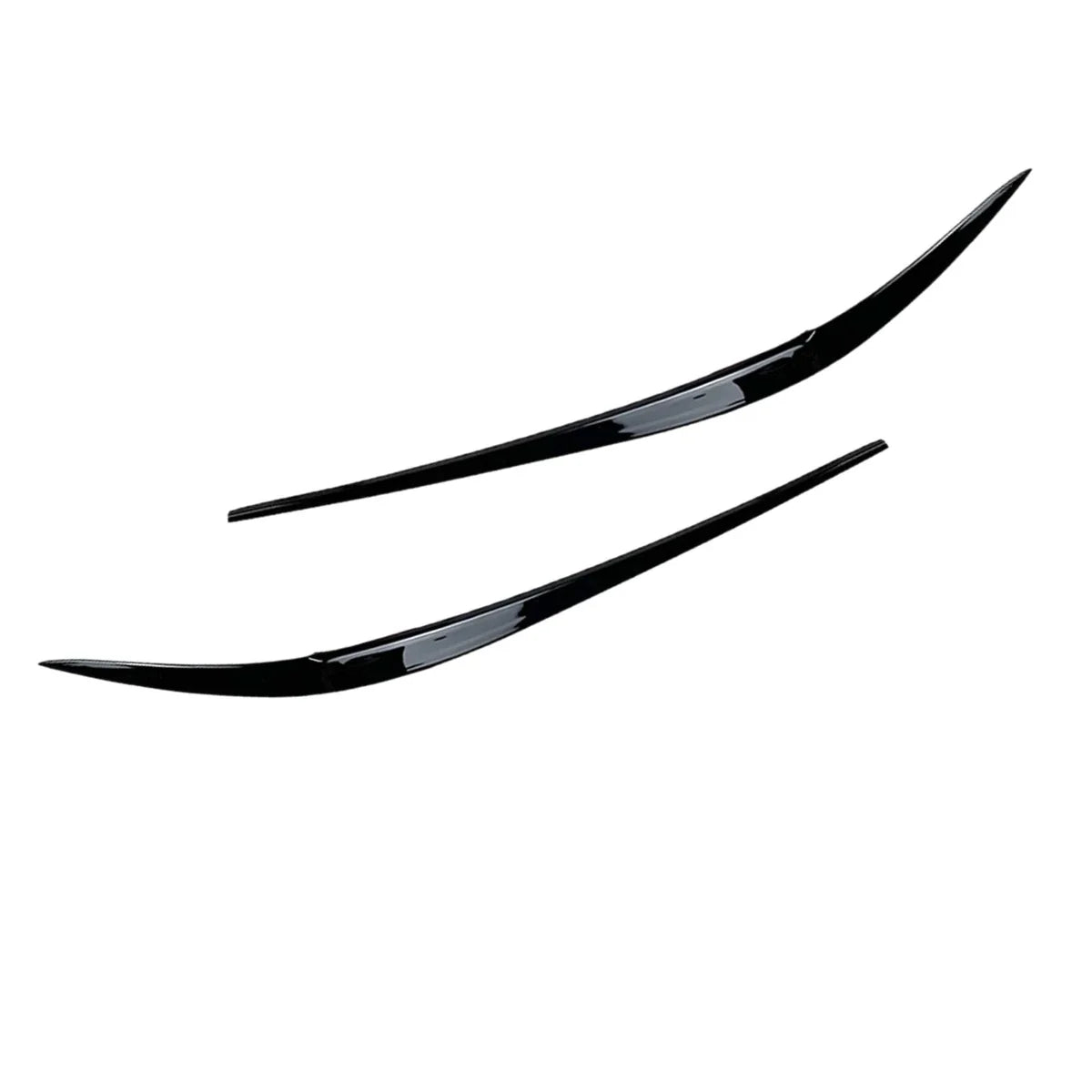 Front Headlight Eyelid Trim Set in Black for BMW 3 Series G20 G28 (2019–2021)