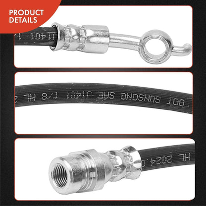 Rear Brake Hose Pair - 2X Hydraulic Lines for 2009 Kia Borrego