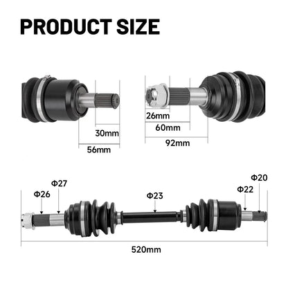 CV Axles - Set of 2 for Honda FourTrax (44220-HR3-W51, 44220-HR3-A21)