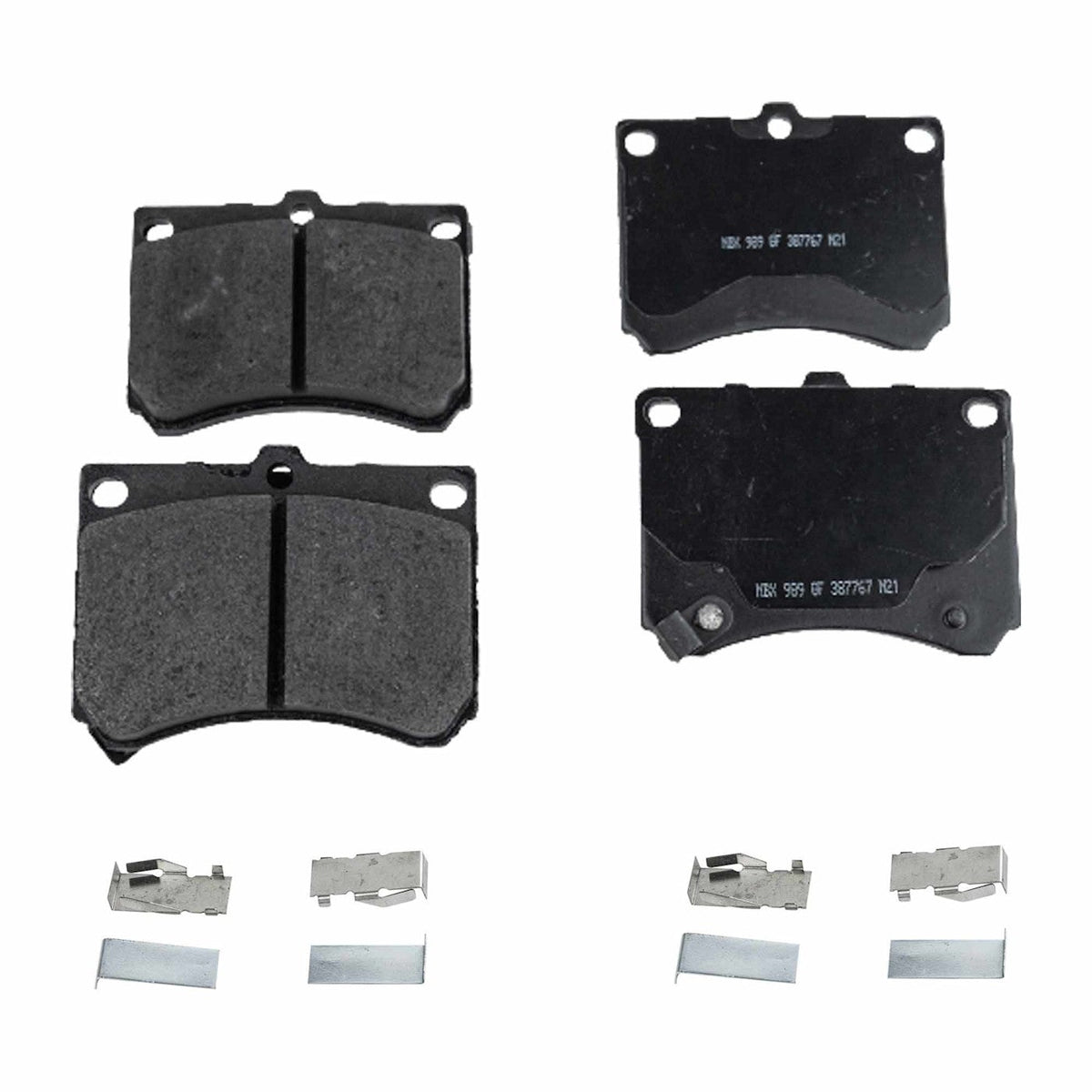 4-Piece Semi-Metallic Brake Pads for Ford Escort (1997-2003)