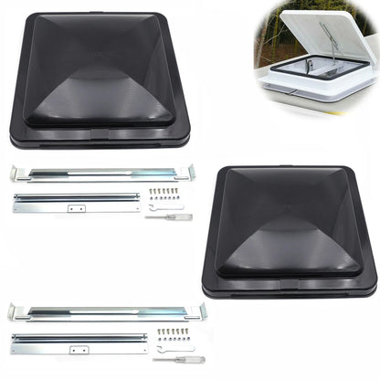 Ventline Camper RV Trailer Roof Vent Lid Cover (14") - 2Pcs Replacement