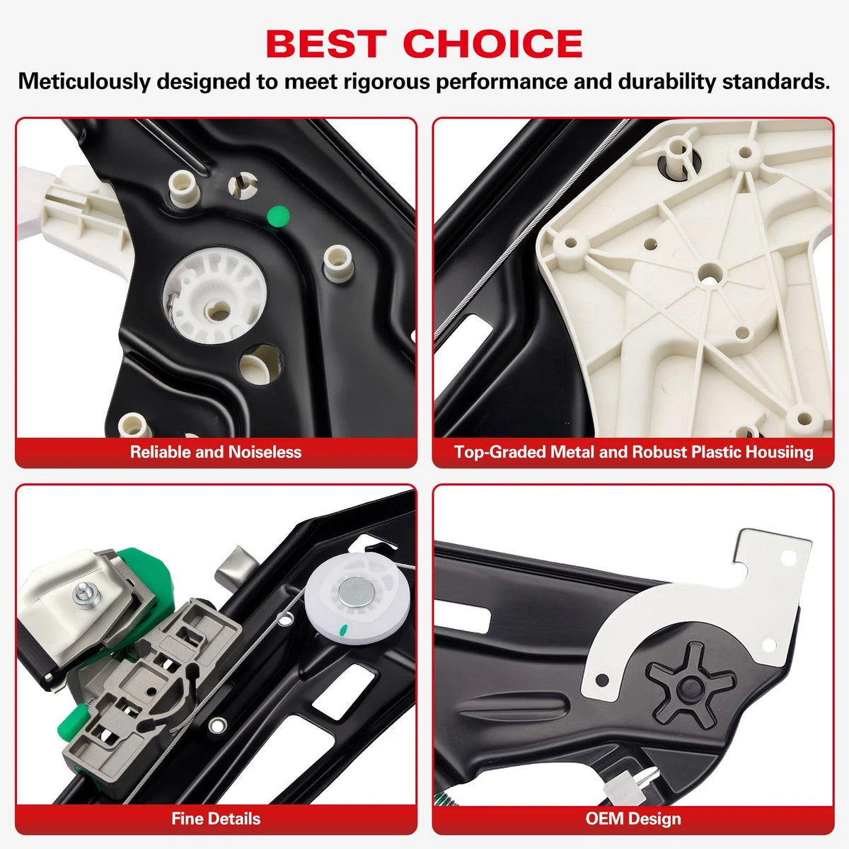 RH Front Window Regulator for Mercedes-Benz CLS500 CLS550 CLS63 AMG (2007–2011)