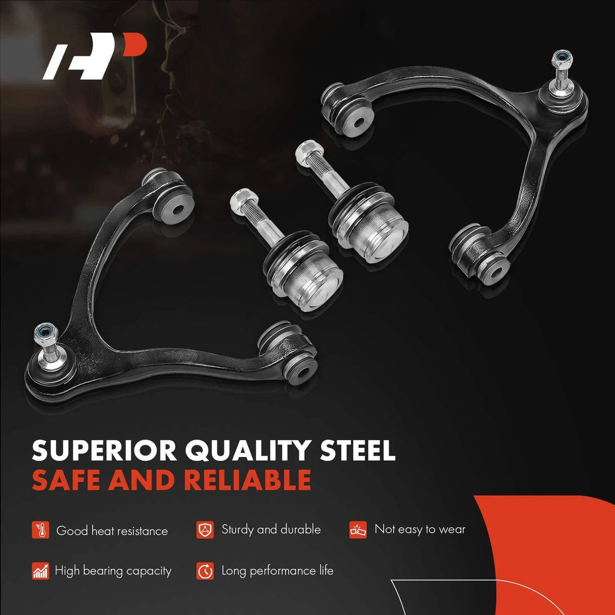 6-Piece Front Upper Control Arm Set for Ford Crown Victoria 1992-2011