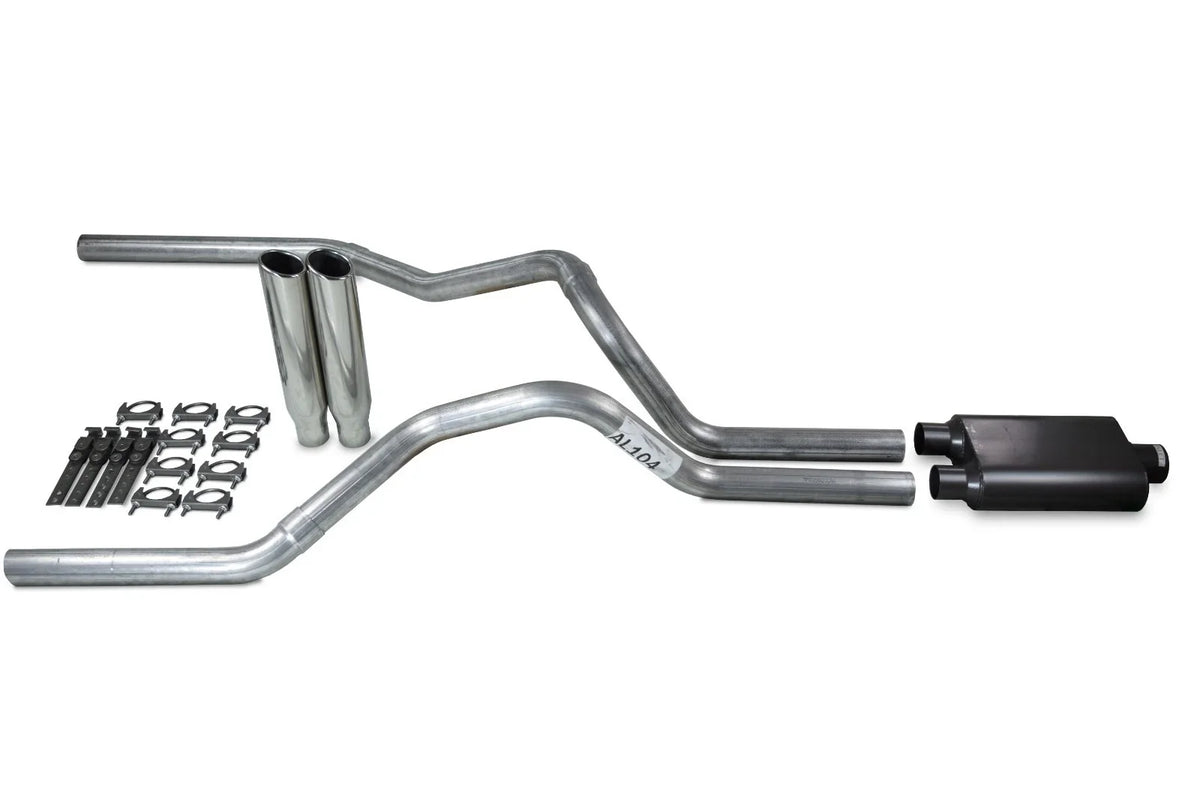 Dual Exhaust Kit for Chevy GMC 1500 (2015–2018) 2.5" with Tips