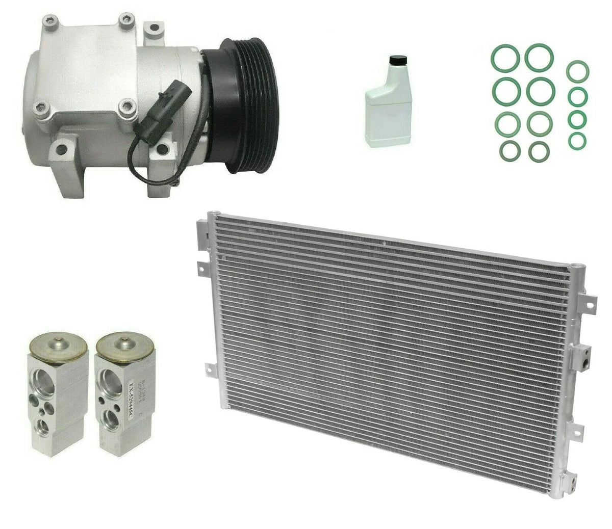 AC Compressor Kit With Condenser for Nissan Frontier (2005–2021)