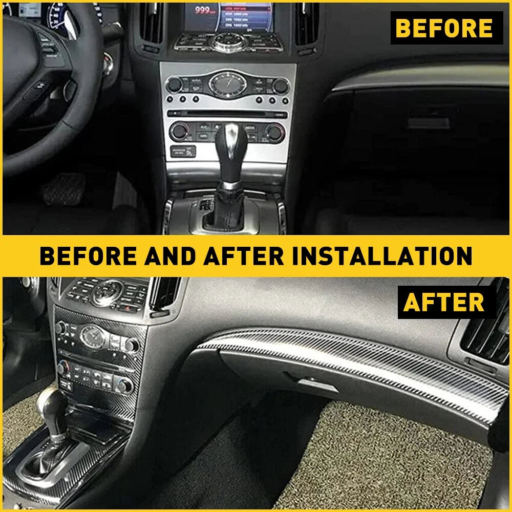 Carbon Fiber Style Interior Trim Kit for 2010-2016 Infiniti G25