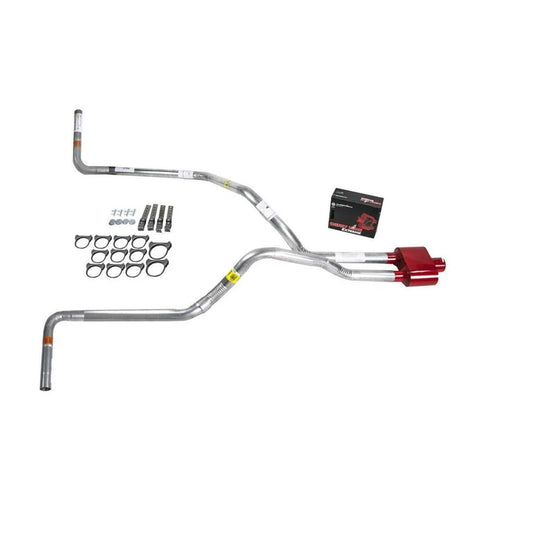 Dual Exhaust 2.5" Pipe for Titan (2004–2005) - Cherry Bomb Extreme Side Exit
