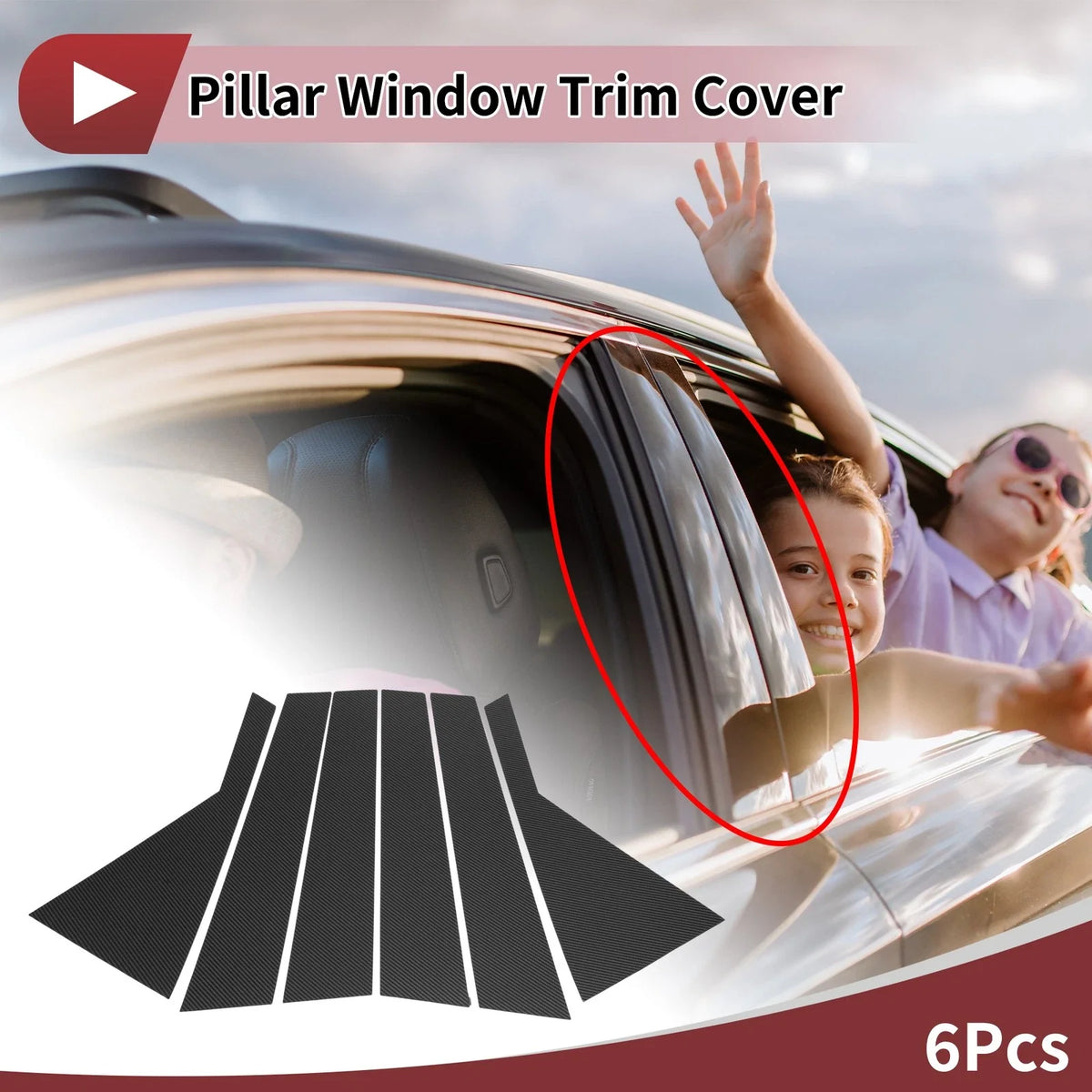 Door Pillar Window Trim for KIA Sorento (2011–2015) Left Right Front Rear