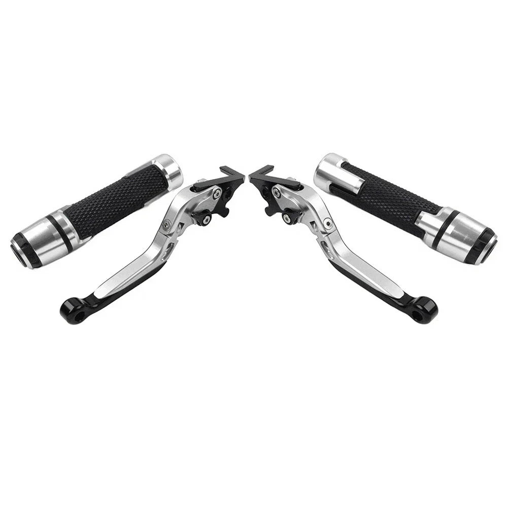 Extendable Folding Brake Clutch Levers with Grips for Suzuki TL1000R 98-03