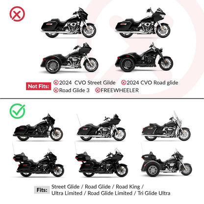 Backrest Gel Seat for Harley Road Glide (2014–2023)