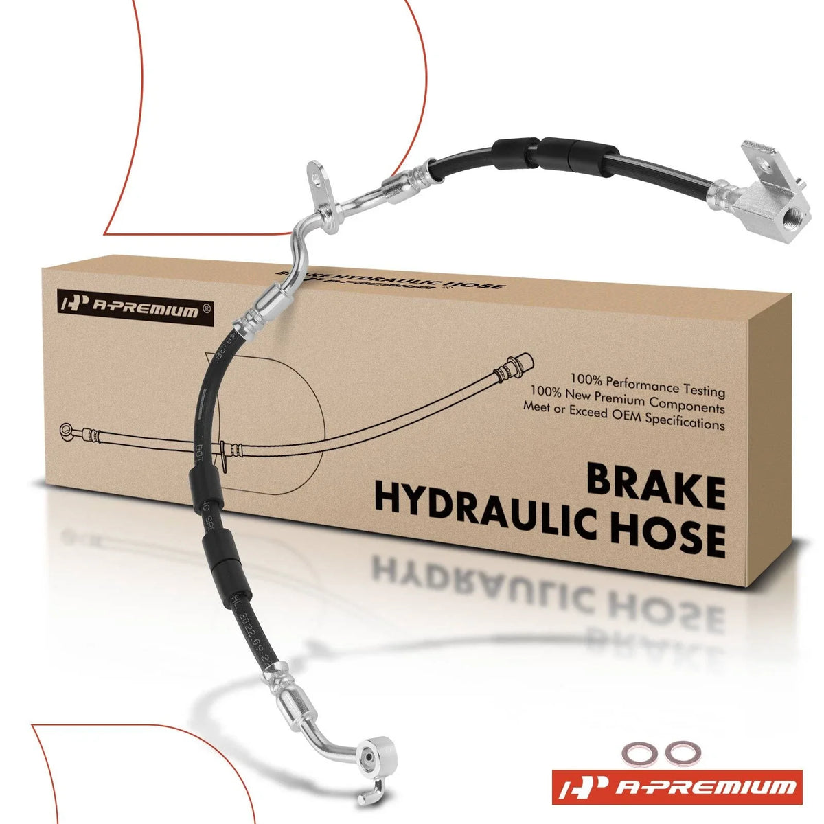 Front Right Brake Hydraulic Hose for Ford Fusion (2006–2009)