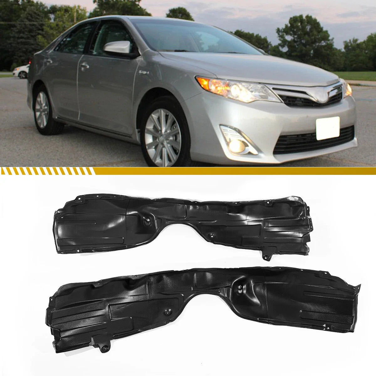 Front Fender Liner Pair for Toyota Camry 2012-2014 Left & Right