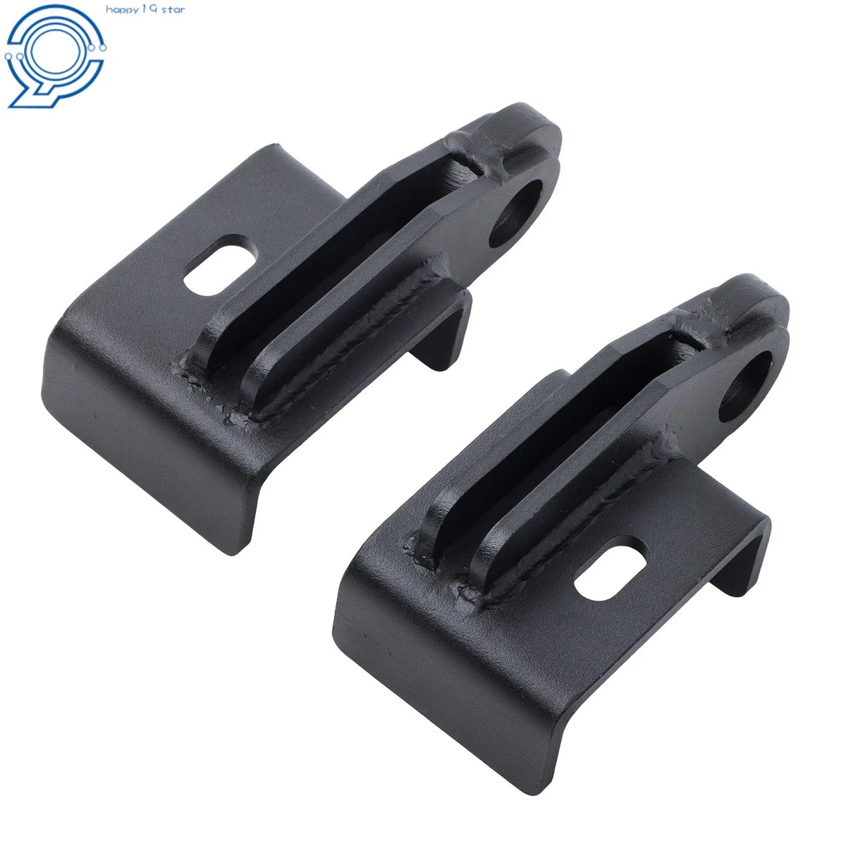 2X Black Front Tow Hook Brackets for Toyota Tacoma (2009–2023)