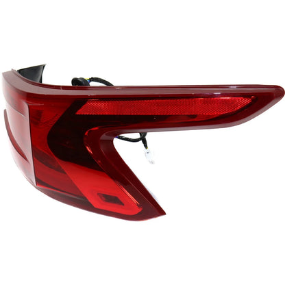 Tail Light Set for Nissan Maxima (2016–2018) Left Right Outer Clear/Red Halogen