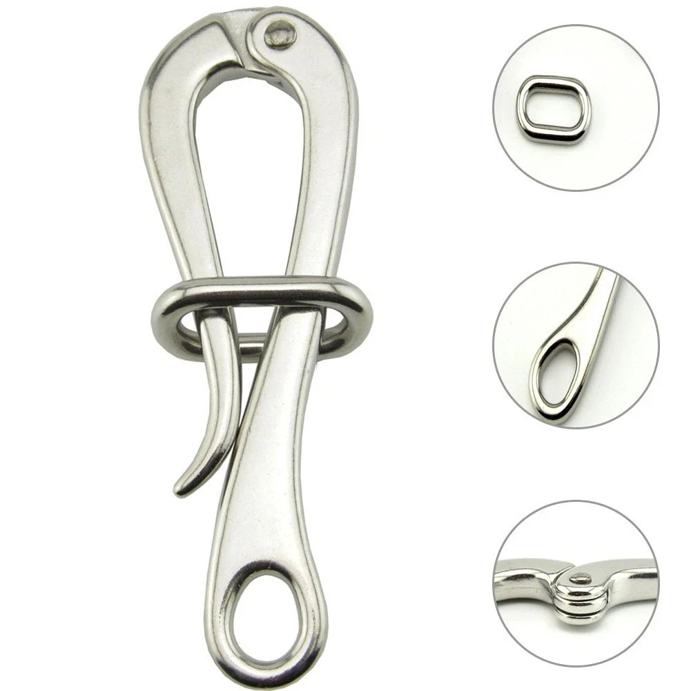 Pelican Hook 147mm for Marine Rigging (316 Stainless Steel)