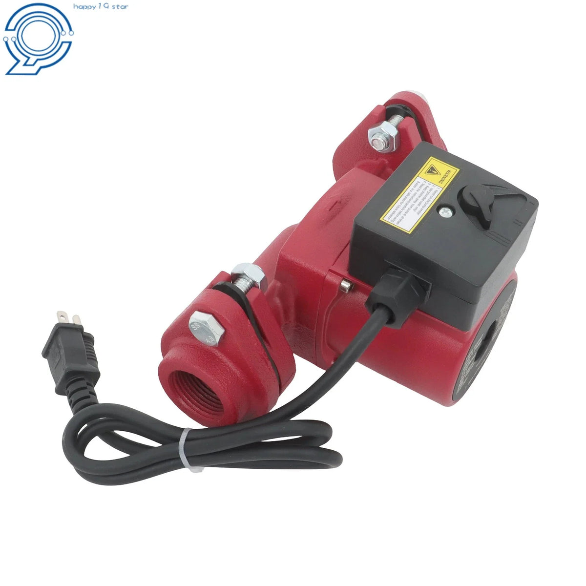 Hot Water Circulation Pump 110V 3-Speed 130W 13 GPM with 1" FNPT Flange