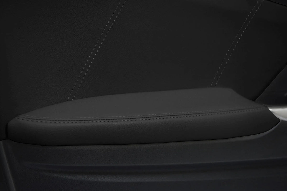 Synthetic Leather Door Panel for Honda Civic Coupe (2012–2015) Black Stitch