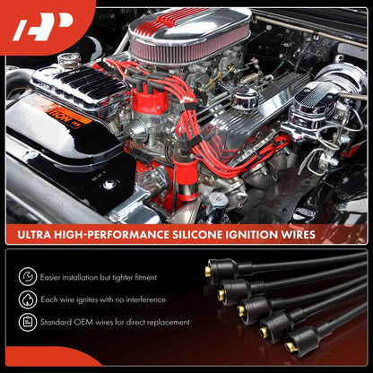 5 Count Spark Plug Wire Sets for Accord (1984-1985)
