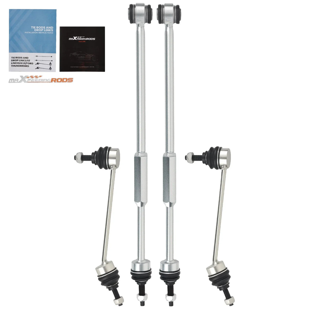 Set of 4 Rear Sway Bar End Links for Lincoln LS (2000–2006)