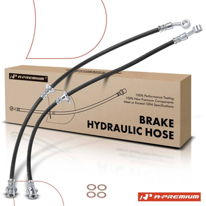 2X Front Brake Hydraulic Hose for Honda Civic (2016–2021)