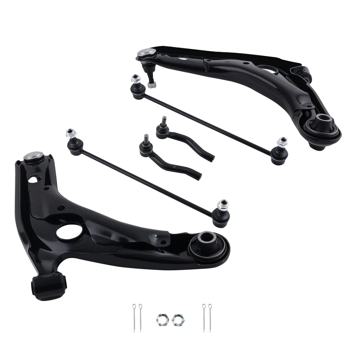 Front Control Arm and Ball Joint Kit with Sway Bar Links for Prius C 2012-2019
