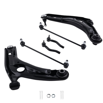 Front Control Arm and Ball Joint Kit with Sway Bar Links for Prius C 2012-2019
