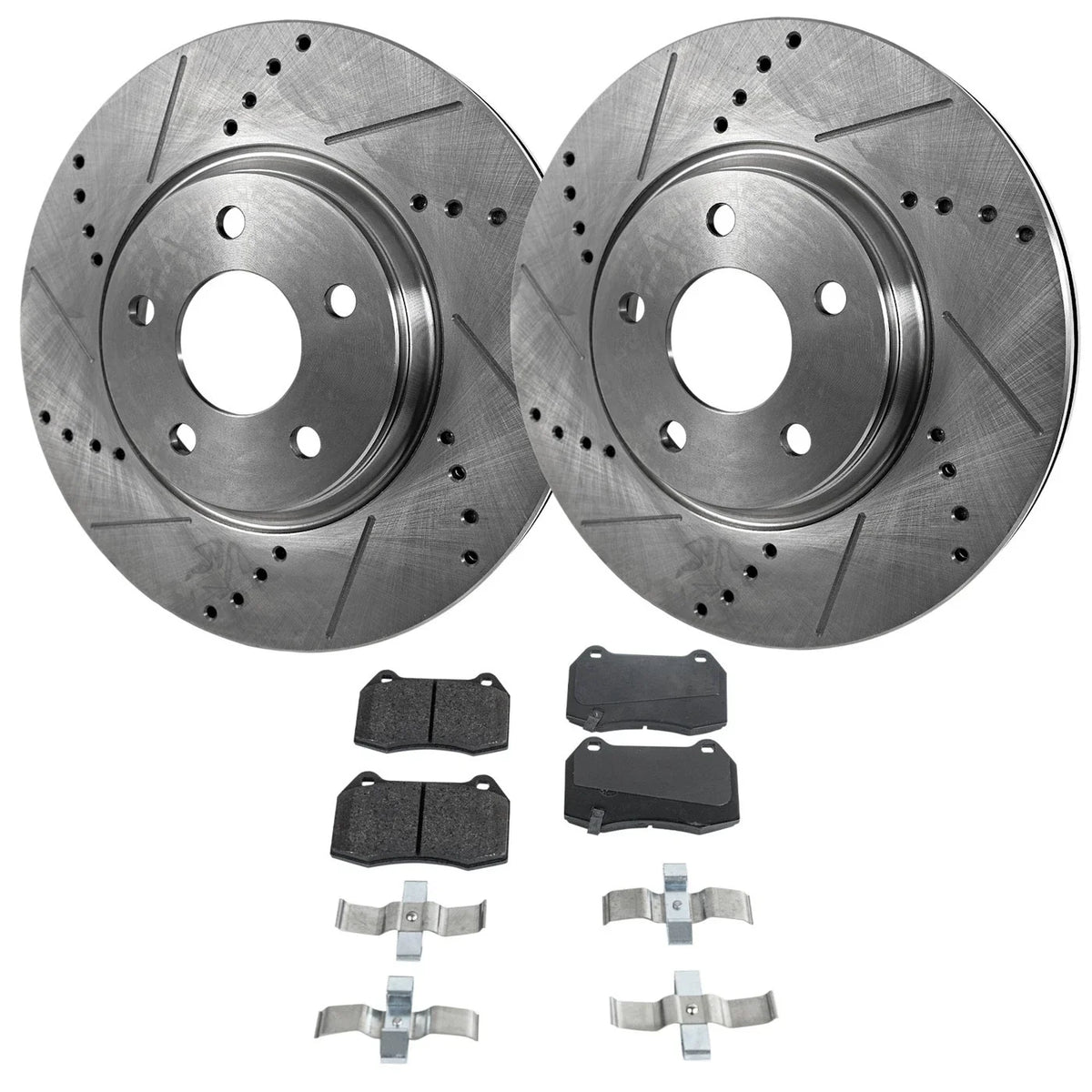 Brake Pad and Disc Set for Nissan 350Z Front (2006–2009)
