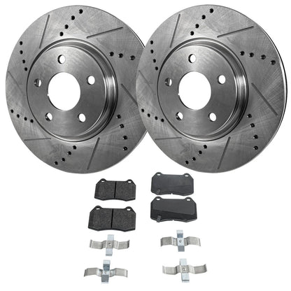 Brake Pad and Disc Set for Nissan 350Z Front (2006–2009)