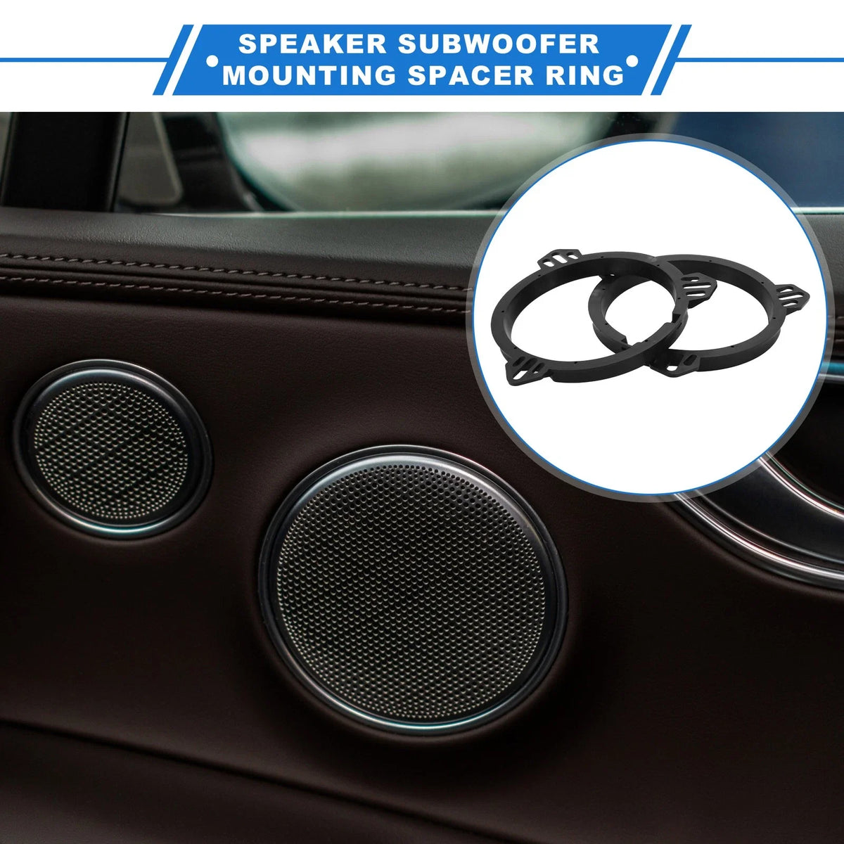 2X Speaker Spacer Ring Adapter for Scion XA (2004–2006) 6.5''